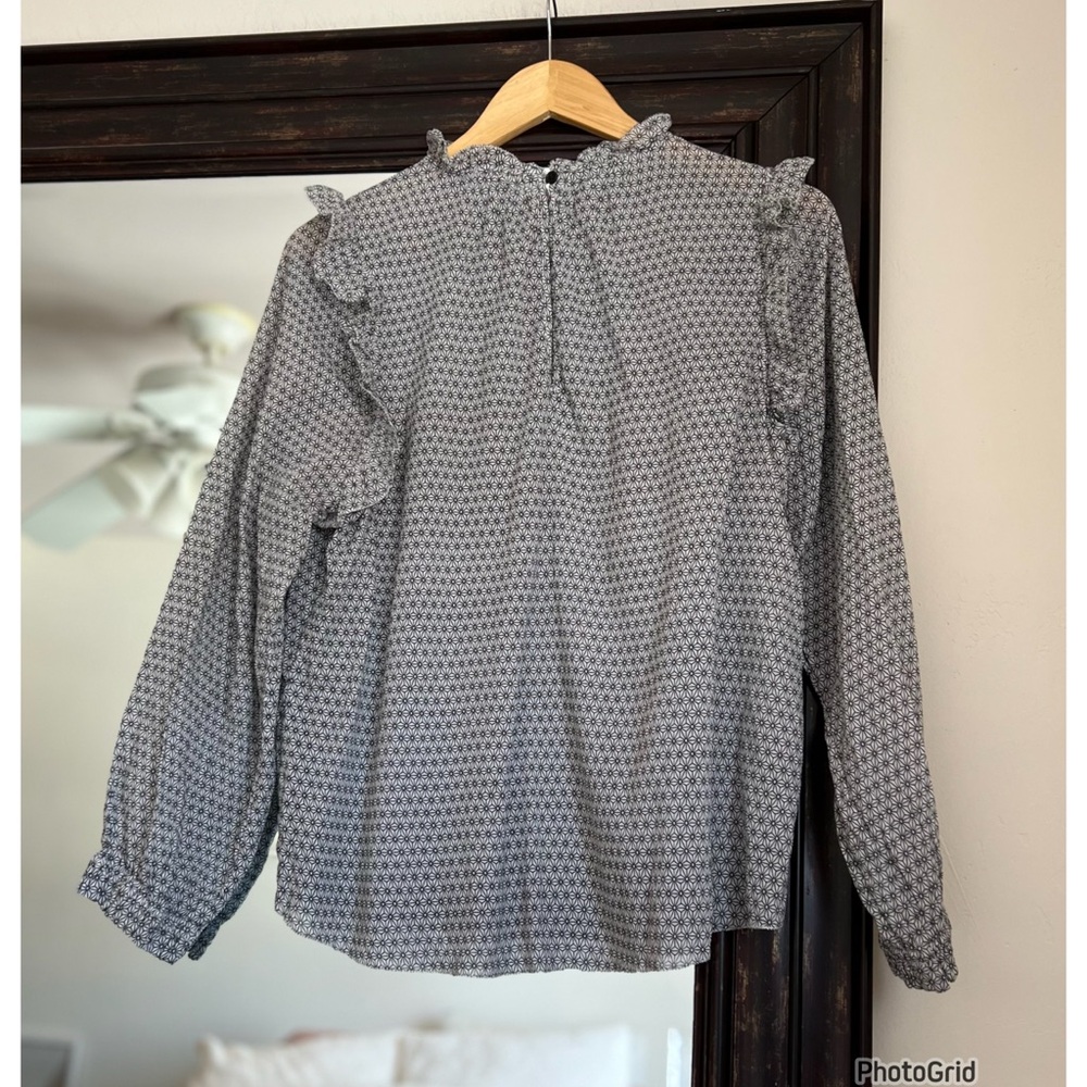Sundays Alexa Ruffle Printed Blouse Small - Picture 4 of 4